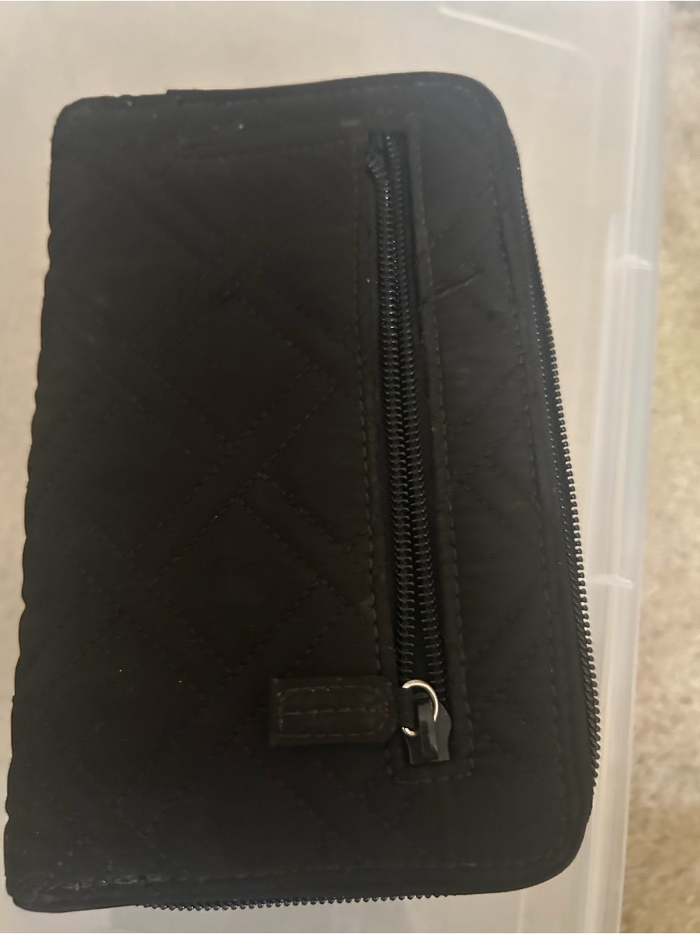Vera Bradley Black Quilted Tote and Matching Wallet - Picture 8 of 10